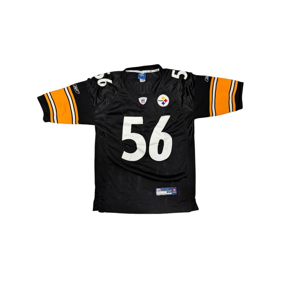 Reebok NFL Pittsburgh Steelers LaMarr Woodley #56 Onfield Jersey Men's Size 48